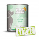 Mjamjam Hunde Nassfutter Insekt mit saftigem H&uuml;hnchen 6x800g