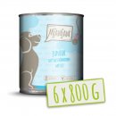 Mjamjam Hunde Nassfutter Junior saftiges H&uuml;hnchen mit Ei