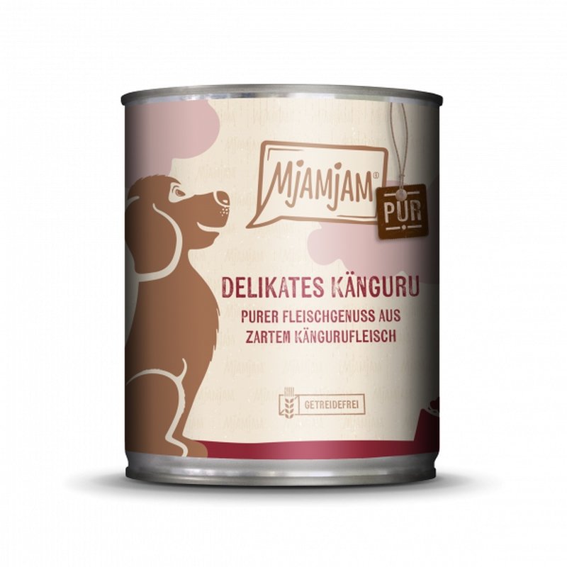 Mjamjam Hunde Nassfutter purer Fleischgenuss - delikates Känguru 1x800g