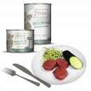 Mjamjam Hunde Nassfutter vorz&uuml;gliches Kalb an ged&auml;mpfter Zucchini