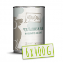 Mjamjam Hunde Nassfutter vorz&uuml;gliches Kalb an ged&auml;mpfter Zucchini