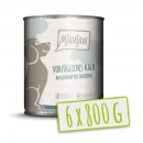 Mjamjam Hunde Nassfutter vorz&uuml;gliches Kalb an ged&auml;mpfter Zucchini
