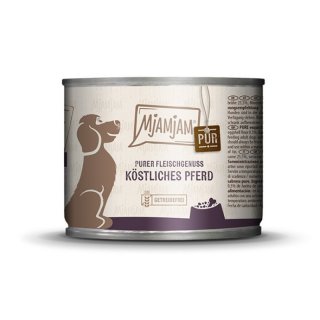 Mjamjam Hunde Nassfutter Pferd pur