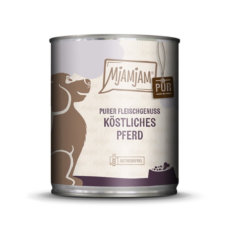 Mjamjam Hunde Nassfutter Pferd pur 1x800g