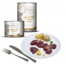 Mjamjam Hunde Nassfutter delikates Pferd an ged&auml;mpften Kartoffeln