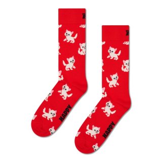 Happy Socks Kitten Red