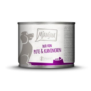 Mjamjam Hunde Nassfutter - Pute & Kaninchen