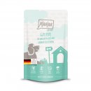 Mjamjam Hunde Nassfutter gute Pute an gekochtem Reis mit ged&auml;mpfter Zucchini