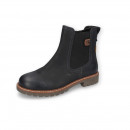 Camel Active Damen Chelsea Boots Crazy Horse gef&uuml;ttert Schwarz