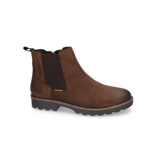 Camel Active Herren Chelsea Boots Tumbled Nubuk Dunkelbraun