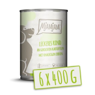 Mjamjam Hunde Nassfutter Rind, Kartoffel