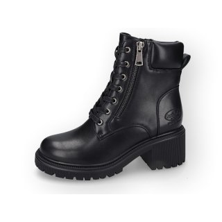Dockers Damen Stiefelette mit Blockabsatz Schwarz 38