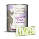 Mjamjam Hunde Nassfutter schmackhafter Truthahn an leckeren M&ouml;hrchen