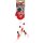 Flamingo Weihnachten KS Mixxa Handschuh mit Federn Rot