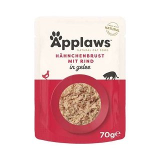 Applaws Katzen Nassfutter Huhn & Rind in Gelee