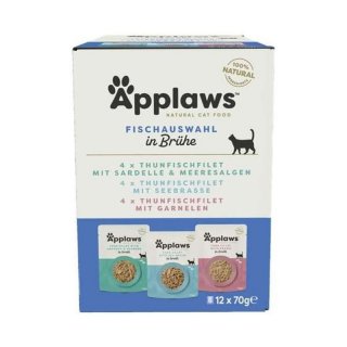 Applaws Katzen Nassfutter Multipack Fisch in Gelee