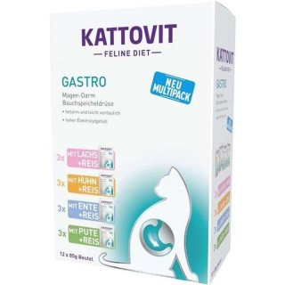 Kattovit Katzen Nassfutter Diät Gastro Multipack