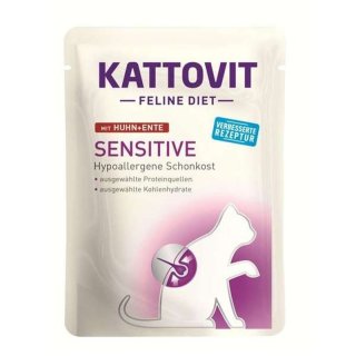 Kattovit Katzen Nassfutter Diät Sensitive Ente