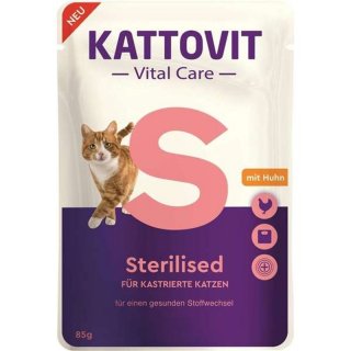 Kattovit Katzen Nassfutter Diät Vital Care Sterilised