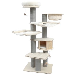 CanadianCat Kratzbaum Avery beige-anthrazit 75 x 56