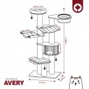 CanadianCat Kratzbaum Avery beige-anthrazit 75 x 56