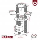 CanadianCat Kratzbaum Harper beige-anthrazit