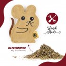 CanadianCat Katzenspielzeug Duft-Kissen aus Leder mit Katzenminze Maus