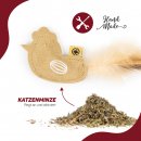 CanadianCat Katzenspielzeug Duft-Kissen aus Leder mit Katzenminze Huhn