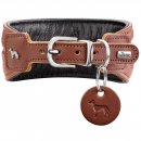 Hunter Ergonomisches Halsband Arvika Cognac/Schwarz