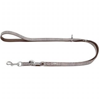 Hunter Hunde Verstellbare Führleine Arvika LE 18/200 karriert/braun