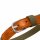 Hunter Halsband BioThane® x Leder Khaki/Orange