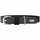 Hunter Halsband BioThane® x Leder Schwarz/Grau