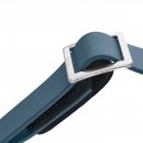 Hunter Halsung Wolmar BioThane&reg; x Leder Alu-Strong Rauchblau/Schwarz