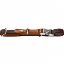 Hunter Halsung Wolmar BioThane&reg; x Leder Alu-Strong Schokobraun/Cognac