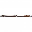 Hunter Halsung Wolmar BioThane&reg; x Leder Alu-Strong Schokobraun/Cognac