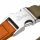 Hunter Halsung Wolmar BioThane® x Leder Alu-Strong Khaki/Orange
