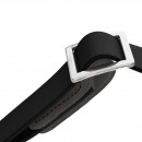 Hunter Halsung Wolmar BioThane&reg; x Leder Alu-Strong Schwarz/Grau