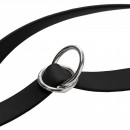 Hunter Stufenlos verstellbare F&uuml;hrleine Wolmar BioThane&reg; x Leder Schwarz/Grau