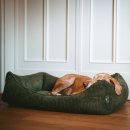 Hunter Orthop&auml;disches/Ergonomisches Hundesofa Corbie Gr&uuml;n