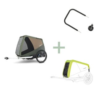 Croozer Dog Tammo Moss green Bundle Aktion