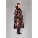 Rainkiss Damen Poncho Dark Leopard