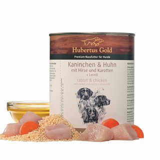 Hubertus Gold Premium-Nassfutter Kaninchen & Huhn mit...