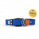 WowWow Hundehalsband mit integrierter Leine Blau 33-37 cm Halsumfang