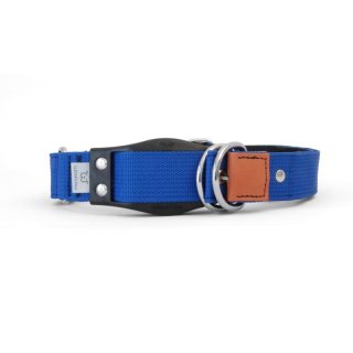 WowWow Hundehalsband mit integrierter Leine Blau 37-46 cm...