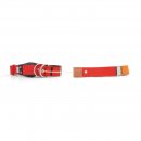 WowWow Hundehalsband mit integrierter Leine Rot 33-37 cm Halsumfang