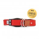 WowWow Hundehalsband mit integrierter Leine Rot 46-66 cm Halsumfang