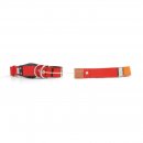 WowWow Hundehalsband mit integrierter Leine Rot 46-66 cm Halsumfang