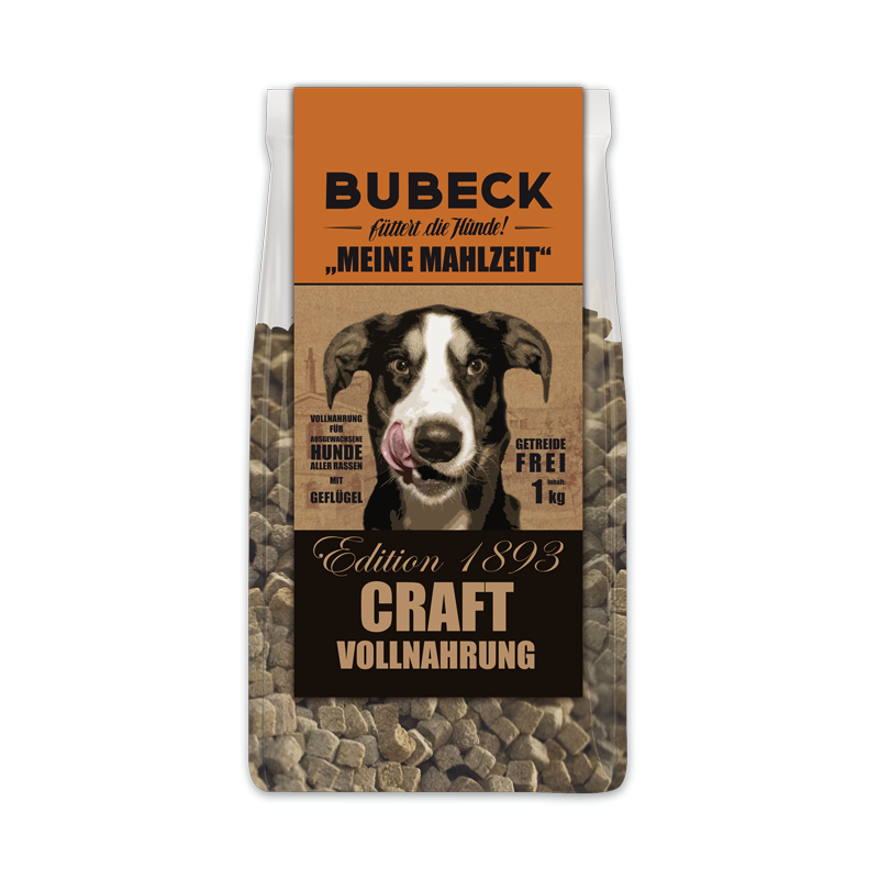 Bubeck Trockenfutter - Meine Mahlzeit mit Geflügel - getreidefrei 1 Kg