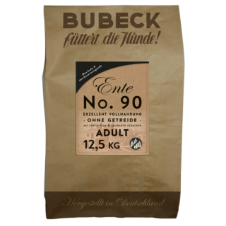 Bubeck Trockenfutter - No. 90 Entenfleisch - getreidefrei 12,5 Kg
