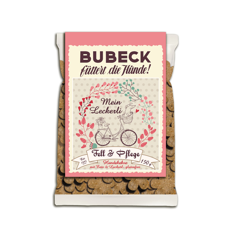 Bubeck Hundekuchen - Fell & Pflege - getreidefrei -150 g
